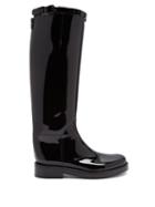 Matchesfashion.com Ann Demeulemeester - Knee High Patent Leather Boots - Womens - Black