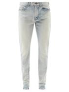 Matchesfashion.com Saint Laurent - Washed Slim-leg Jeans - Mens - Blue