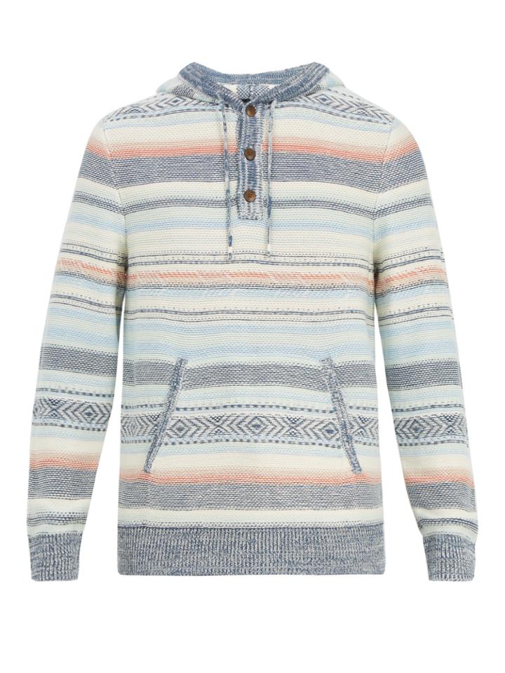 Faherty Baja Hooded Cotton-blend Poncho