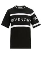 Matchesfashion.com Givenchy - Embroidered Logo Cotton T Shirt - Mens - Black
