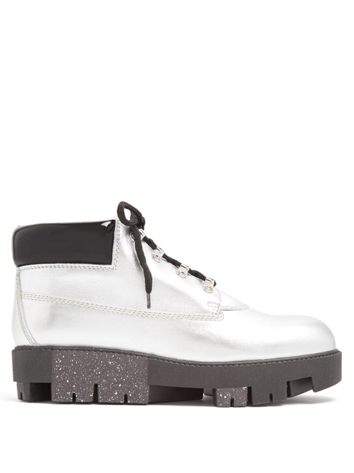Acne Studios Tinne Track-sole Leather Ankle Boots