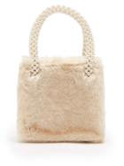 Matchesfashion.com Shrimps - Una Faux Fur Bag - Womens - White