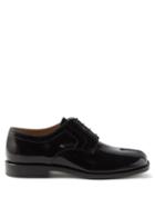 Maison Margiela - Tabi Split-toe Patent-leather Shoes - Womens - Black
