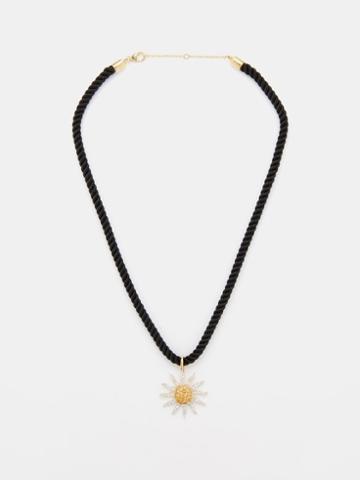 Yvonne Leon - Soleil Diamond, Citrine & 9kt Gold Necklace - Womens - Gold Multi