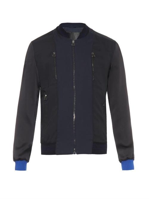 Lanvin Contrast-panel Bomber Jacket