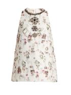 Giambattista Valli Embellished Floral-embroidered Top