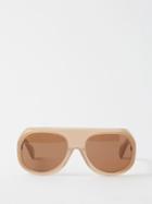 Port Tanger - X Vanessa Reid Kuky Aviator Sunglasses - Womens - Beige Multi