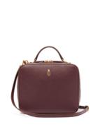 Matchesfashion.com Mark Cross - Laura Leather Cross Body Bag - Womens - Burgundy