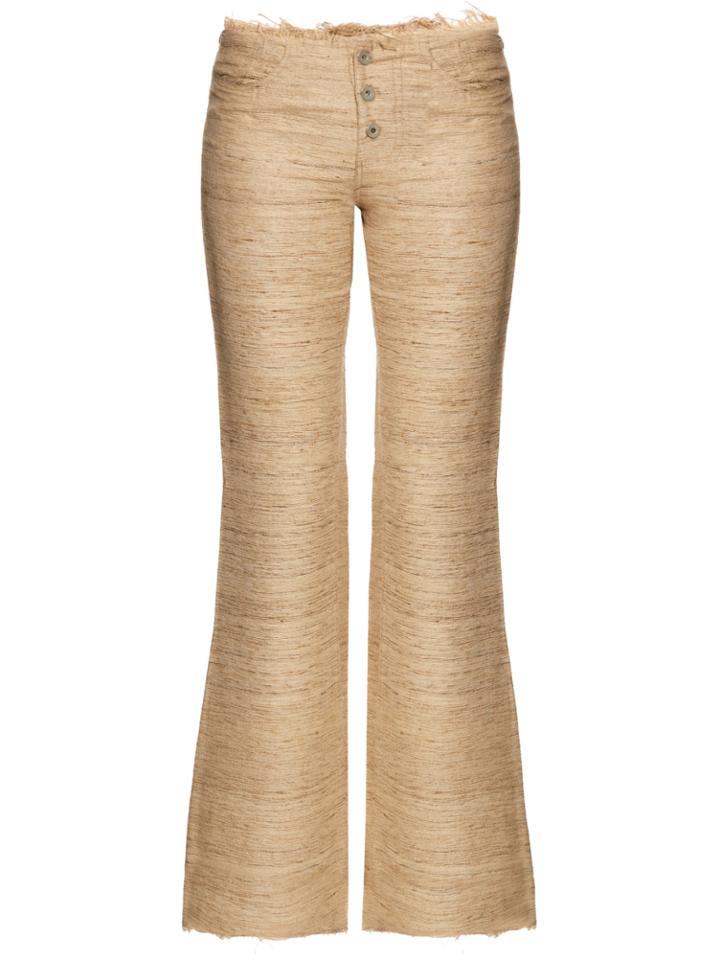 Marques Almeida Silk-noil Bootcut Trousers