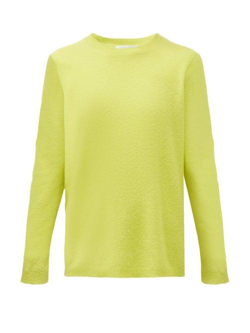 Matchesfashion.com Gabriela Hearst - Harius Boucl Sweater - Womens - Yellow