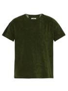 Matchesfashion.com Hecho - Relaxed Cotton Terry Blend T Shirt - Mens - Green