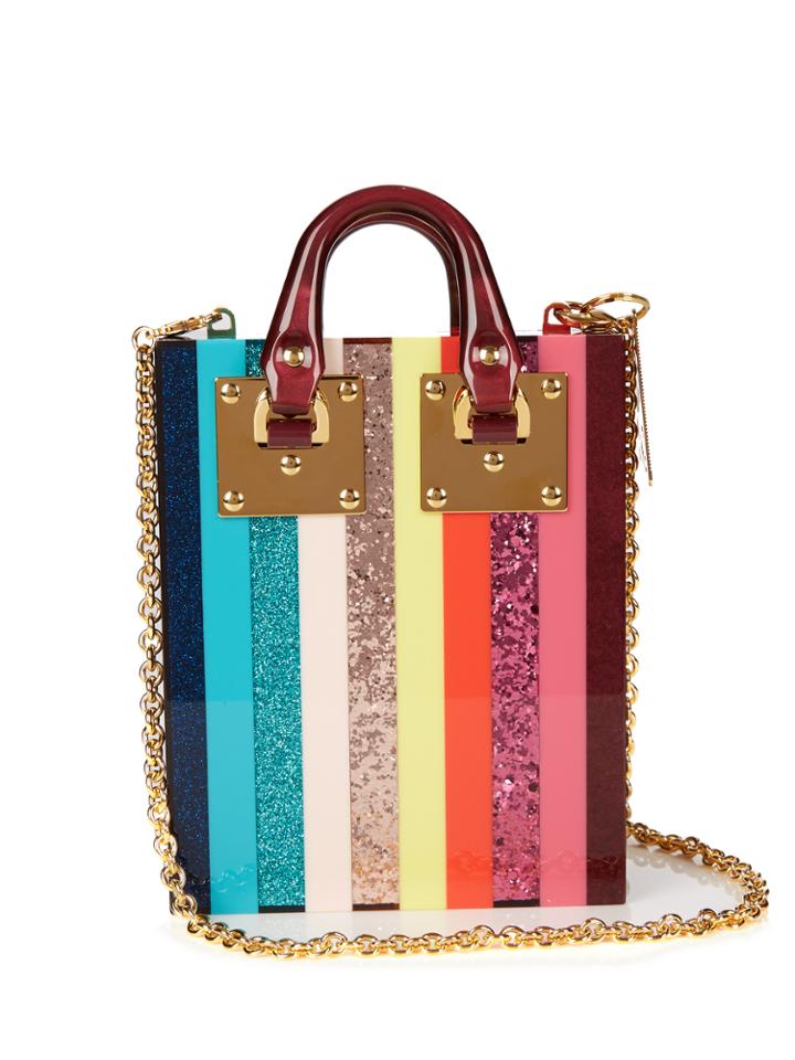Sophie Hulme Compton Rainbow Striped Bag