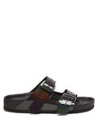 Mens Shoes Rick Owens X Birkenstock - Arizona Leather Sandals - Mens - Black Multi