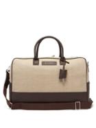 Matchesfashion.com Want Les Essentiels - Douglas Leather Trimmed Canvas Holdall - Mens - Beige