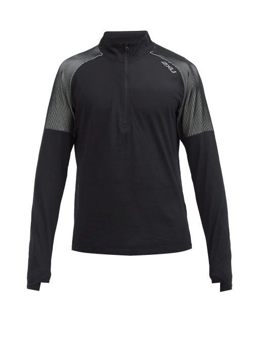 Matchesfashion.com 2xu - Ghst High-neck Technical-jersey Track Top - Mens - Black White