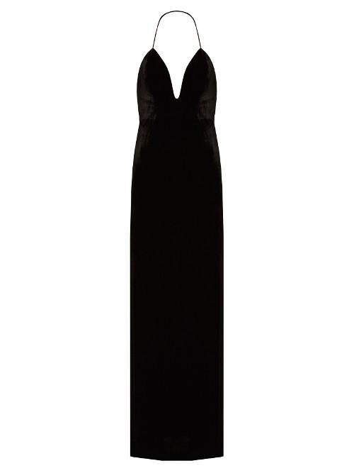 La Mania Missa Velvet Halterneck Gown