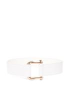 Matchesfashion.com Gabriela Hearst - Saddle Leather Belt - Womens - White Gold