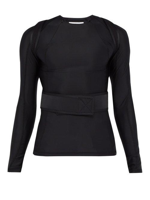 Matchesfashion.com Gmbh - Harness Strap Compression T Shirt - Mens - Black