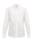 Matchesfashion.com Alexander Mcqueen - Pintuck-bib Cotton Tuxedo Shirt - Mens - White