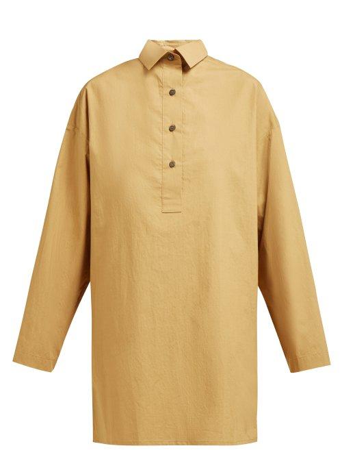 Matchesfashion.com On The Island - Faros Cotton Mini Dress - Womens - Khaki