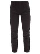Matchesfashion.com Frame - Trapunto Zip-cuff Cotton-blend Trousers - Womens - Black