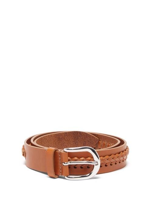 Matchesfashion.com Isabel Marant - Zadi Laced Leather Belt - Womens - Tan