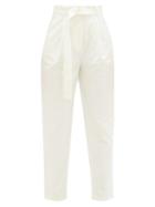 Matchesfashion.com Max Mara Studio - Acino Trousers - Womens - White