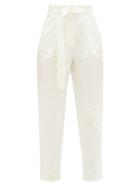 Matchesfashion.com Max Mara Studio - Acino Trousers - Womens - White
