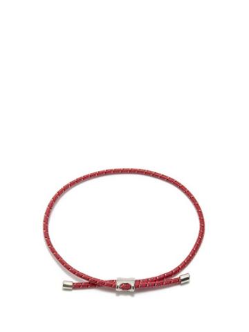 Miansai - Orson Sterling-silver And Cord Bracelet - Mens - Red