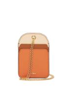 Matchesfashion.com Chlo - Walden Chain Strap Leather Cardholder - Womens - Brown Multi