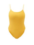 Matchesfashion.com Jade Swim - Trophy Low-back Swimsuit - Womens - Yellow