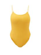 Matchesfashion.com Jade Swim - Trophy Low-back Swimsuit - Womens - Yellow
