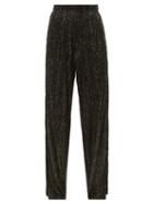 Vetements - Code-print Jersey Trousers - Mens - Black Green