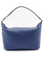 Matchesfashion.com Bottega Veneta - Intrecciato Small Leather Shoulder Bag - Womens - Navy