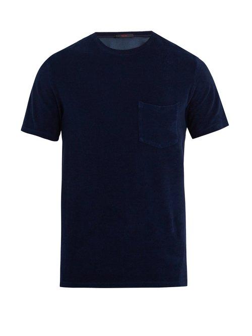 Matchesfashion.com The Gigi - Rodi Terry Towelling Cotton T Shirt - Mens - Navy