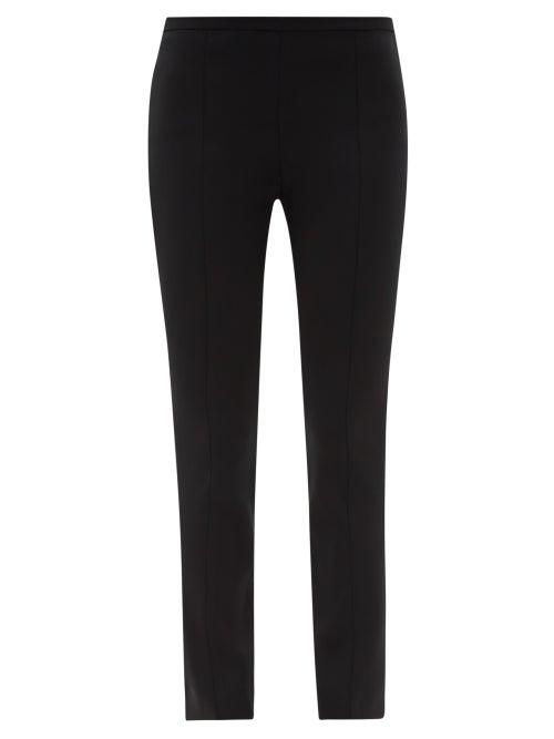 The Row - Sovino High-rise Slim-leg Trousers - Womens - Black