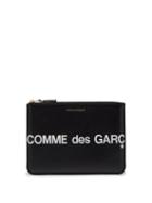 Matchesfashion.com Comme Des Garons Wallet - Logo-print Leather Pouch - Mens - Black