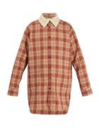 Matchesfashion.com Gucci - Oversized Checked Wool Shirt - Mens - Beige Multi