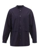 E. Tautz - Lineman Patch-pocket Cotton-twill Shirt - Mens - Navy