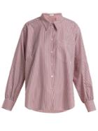 Hillier Bartley Oversized Striped Cotton Shirt