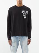 Amiri - Crystal Ball-print Cotton Long-sleeved T-shirt - Mens - Black