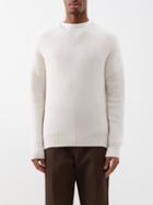 Allude - V-neck Cashmere-blend Sweater - Mens - Beige