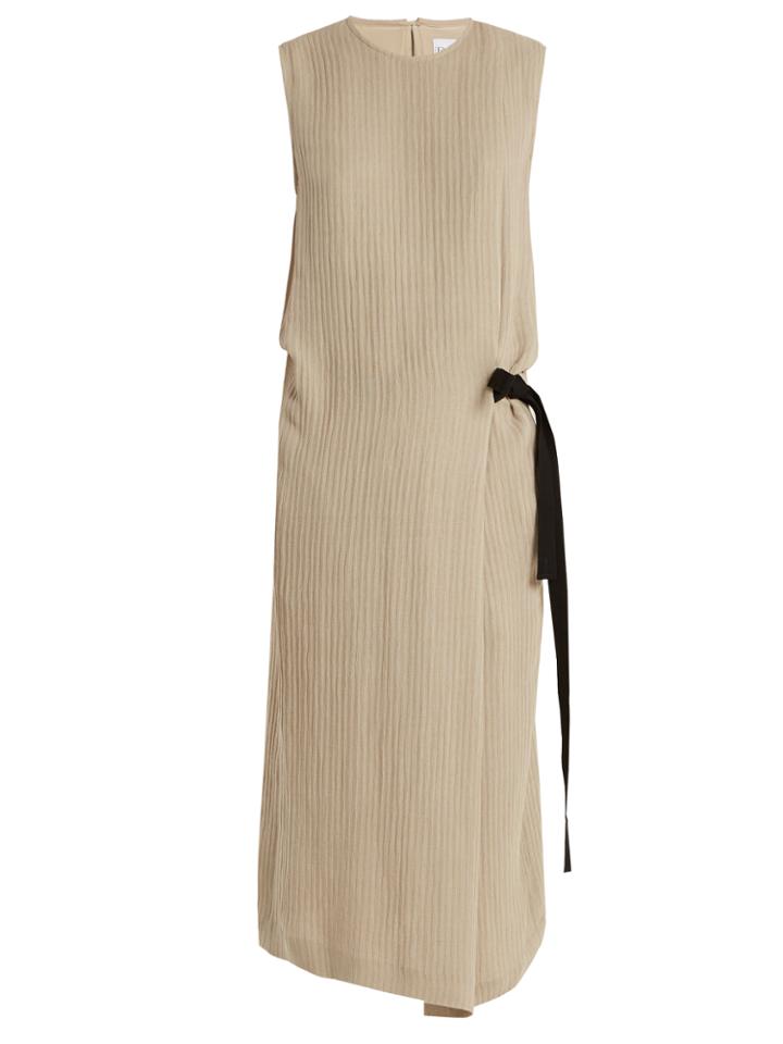 Raey Hidden-belt Pleat-front Dress