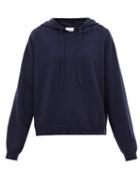 Matchesfashion.com Allude - Hooded Wool Blend Sweater - Womens - Navy