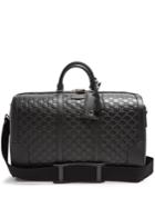 Gucci Logo-debossed Leather Holdall