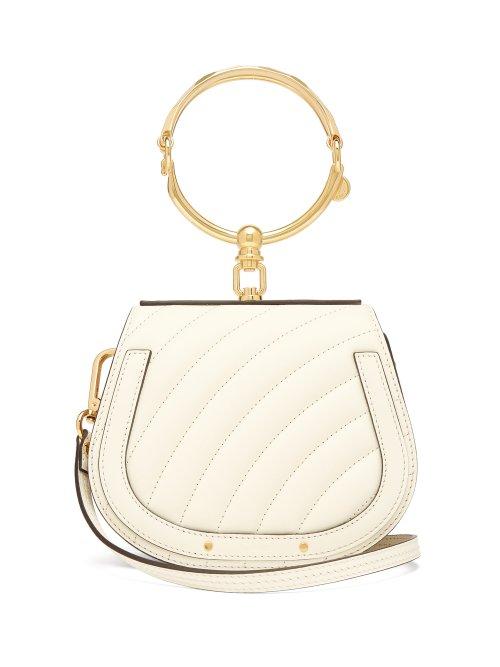 Matchesfashion.com Chlo - Nile Small Quilted Leather Cross Body Bag - Womens - White