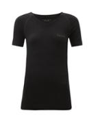 Matchesfashion.com Falke - Wool Tech Light Wool-blend T-shirt - Womens - Black
