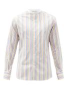 Matchesfashion.com Sbline - Eton Striped Cotton-twill Shirt - Mens - Multi