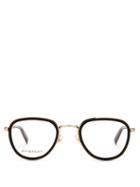 Matchesfashion.com Givenchy - D-frame Metal & Acetate Glasses - Womens - Black Gold