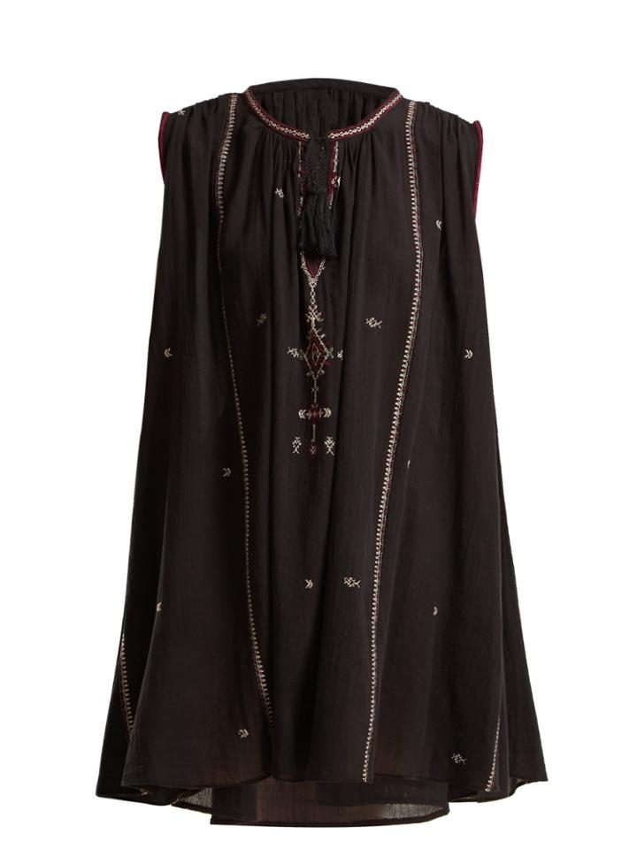 Isabel Marant Étoile Malya Embroidered Cotton Dress